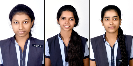 Vikaas PU College toppers 2020